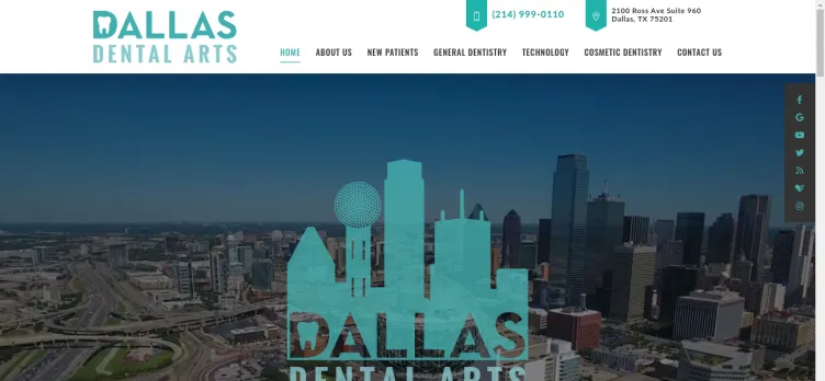 Screenshot Dallas Dental Spa