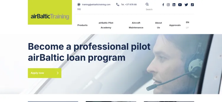 Screenshot airBaltic Training