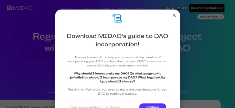 Screenshot MIDAO