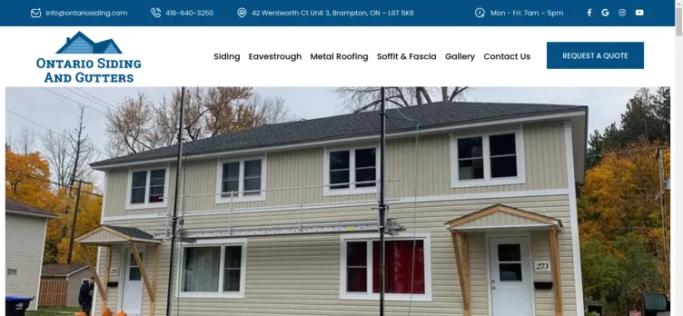 Screenshot EavesAndSiding.com