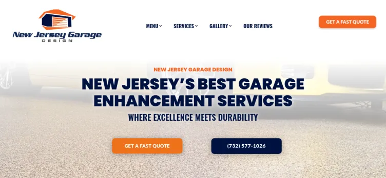 Screenshot NJGarageDesign.com