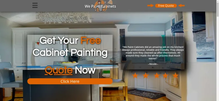 Screenshot We Paint Cabinets