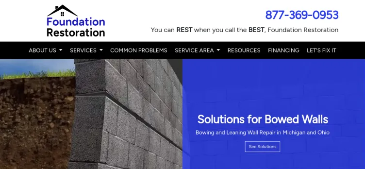 Screenshot FoundationRest.com