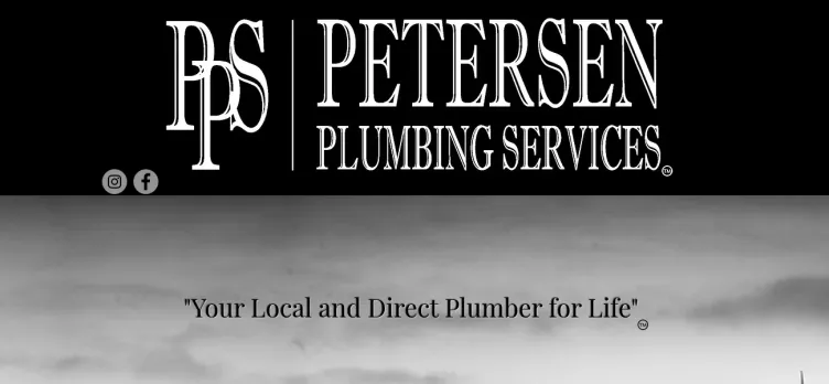 Screenshot Petersen Plumbing Services