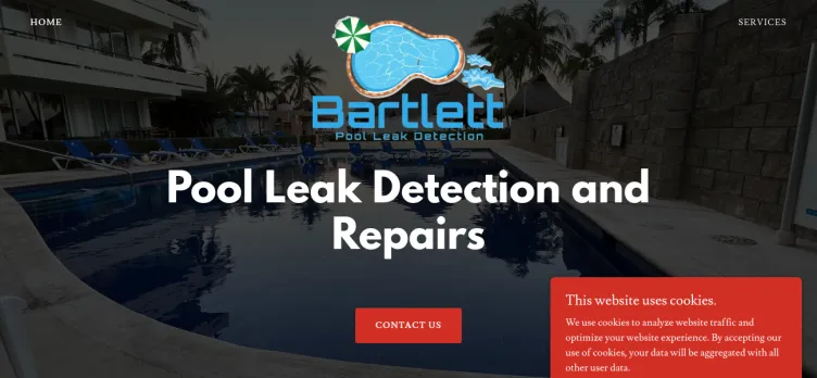 Screenshot BartlettPoolLeak.com