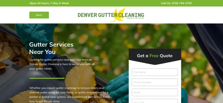 Screenshot Denver Gutter Cleaning