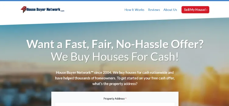 Screenshot House Buyer Network