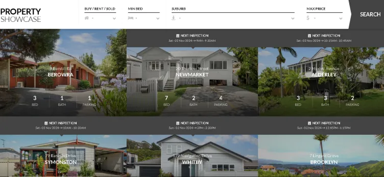 Screenshot Property Showcase