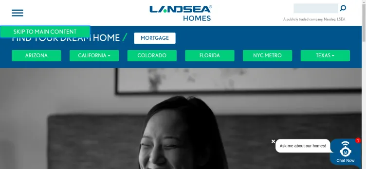 Screenshot Landsea Homes