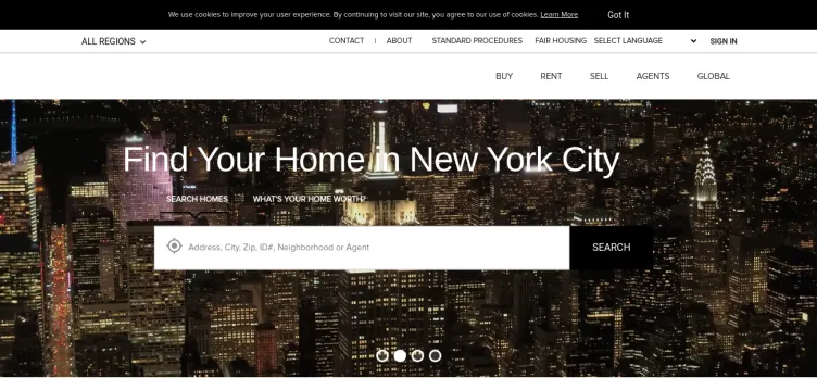 Screenshot Bhhsnyproperties.com