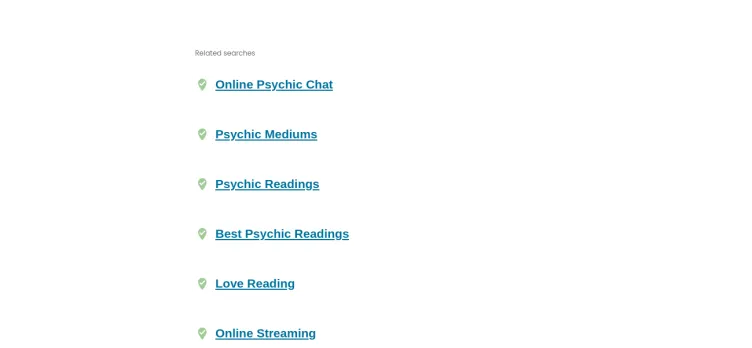 Screenshot Free Online Psychic