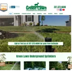 Green Lawn Underground Sprinklers