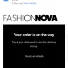 Fashion Nova - my order is just sitting, has not been sent to usps