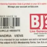 BJ's Wholesale Club - unauthorized charges