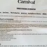 Carnival Cruise Lines - immigration status