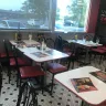 Steak 'n Shake - food on tables and very dirty restaurant