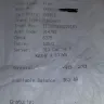 Ruby Tuesday - my receipt printout