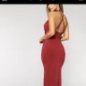 Fashion Nova - wedding date dress/ wine