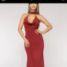 Fashion Nova - wedding date dress/ wine