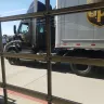 UPS - rude driver blocked fire lane and handicap stall