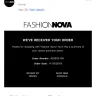 Fashion Nova - two orders #[protected] & #[protected]