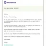 WorldRemit - cancelled transaction