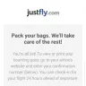 JustFly - credit card