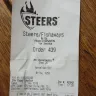 Steers - long wait and unprofessional behaviour