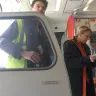 Jetstar Airways - staff member in departure lounge