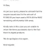 Takealot - demand a the rest of my refund back. (coupon)