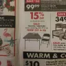 Big Lots - not receiving 15% off of folding furniture as advertised in sales paper