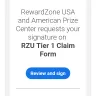 Reward Zone USA - $1000 visa gift card