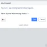 Facebook - Relationship status stays pending