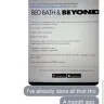 Bed Bath & Beyond - Return and refusal of BB&B to process refund CASE #[protected]