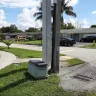 Florida Power & Light [FPL] - Awkward / unique location of new pole