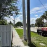 Florida Power & Light [FPL] - Awkward / unique location of new pole