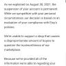 Etsy - Etsy suspended my account permanently