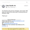 Cebu Pacific Air - No Refund for 18 months.