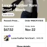 Jill's Steals and Deals - Luxxe Feather Scraf