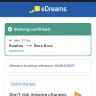 eDreams - Flight ticket and insurance