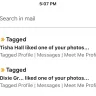 Tagged - My notifications aren't showing up to my profile