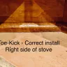 Reborn Cabinets - Incorrect Toe Kick Insall - to short & gapping seams