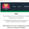 Marco's - Customer reward not useable