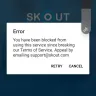 Skout - Banned account