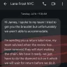 Frost NYC - Scam!!!! Deceitful business,  Blatant lies 