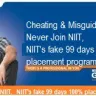 NIIT - cheating & misguiding.