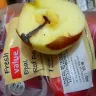 Tesco - apples with a big nail poked inside