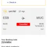 Lufthansa German Airlines - refund of cancelled flight by lufthansa