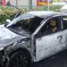 Renault - renault magane caught fire by it's own in singapore