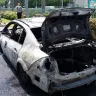 Renault - renault magane caught fire by it's own in singapore